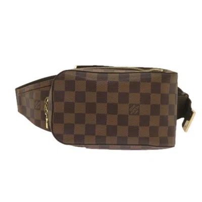 Pre-owned Louis Vuitton Geronimos Canvas Shoulder Bag () In Brown