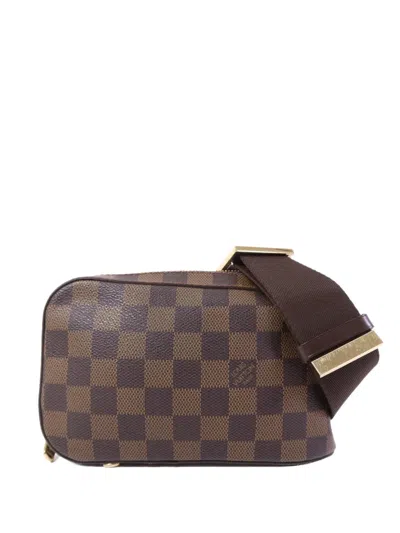 Pre-owned Louis Vuitton Geronimos Damier Belt Bag In Brown