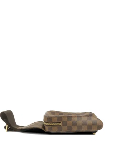 Pre-owned Louis Vuitton Geronimos Damier Belt Bag In Brown