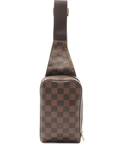 Pre-owned Louis Vuitton Geronimos Shoulder Bag In Brown