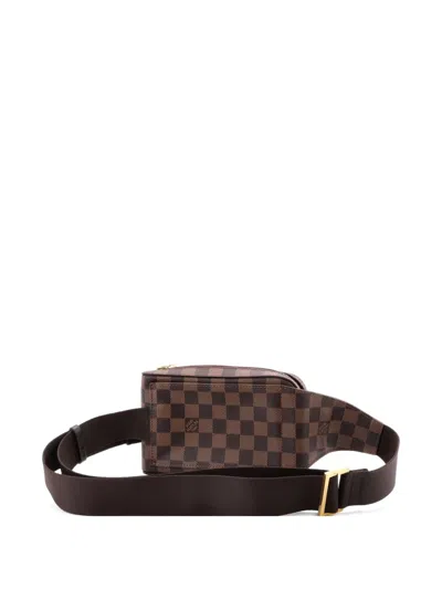 Pre-owned Louis Vuitton Geronimos Waist Bag Damier Belt Bag In Brown