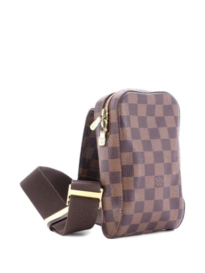 Pre-owned Louis Vuitton Geronimos Waist Bag Damier Belt Bag In Brown