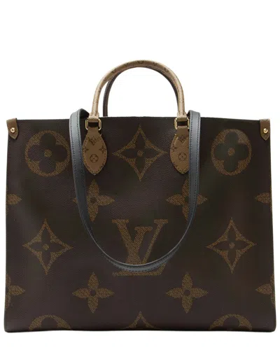 Louis Vuitton Giant Monogram Canvas Onthego Gm Tote (authentic Pre-loved)