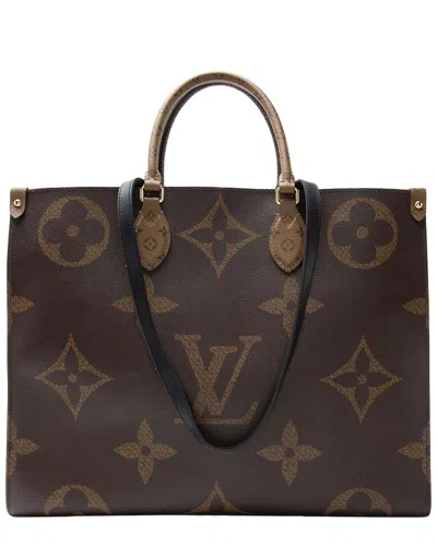 Louis Vuitton Giant Monogram Canvas Onthego Gm Tote (authentic Pre-loved)