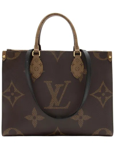 Louis Vuitton Giant Monogram Canvas Onthego Mm Tote (authentic Pre-loved)