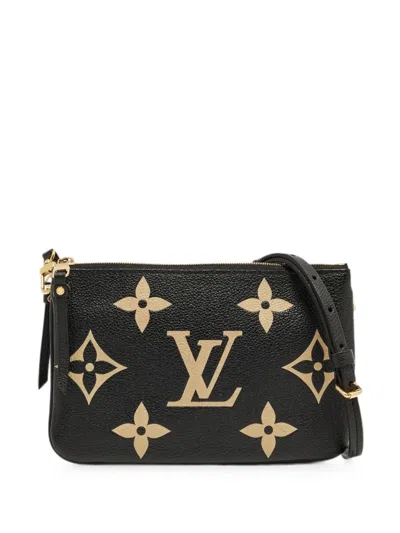 Pre-owned Louis Vuitton Giant Monogram Empreinte Clutch Bag In Black