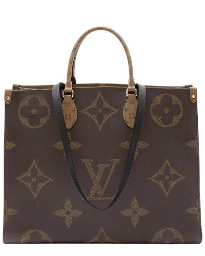 Pre-owned Louis Vuitton Giant Monogram Onthego Gm Tote (authentic Pre-loved)