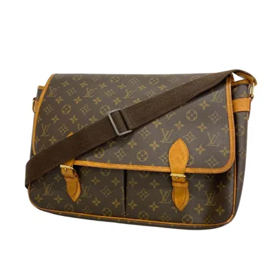 Pre-owned Louis Vuitton Gibeciere Brown Canvas Shopper Bag ()