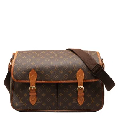 Pre-owned Louis Vuitton Gibeciere Brown Canvas Shoulder Bag ()