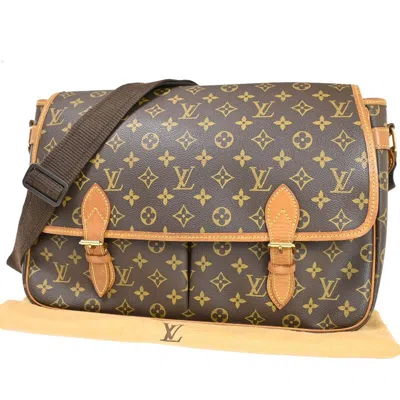 Pre-owned Louis Vuitton Gibecière Canvas Shoulder Bag () In Brown