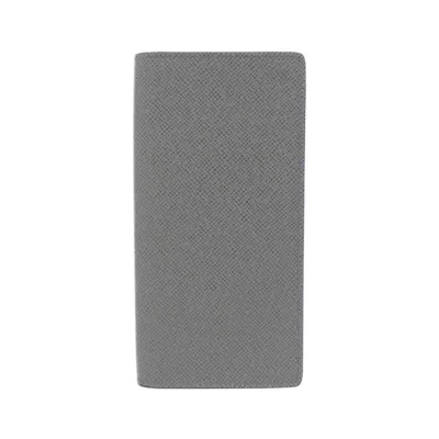 Pre-owned Louis Vuitton Glacier Leather Long Wallet (bi-fold) () In Blue