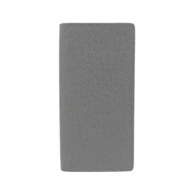 Pre-owned Louis Vuitton Glacier Leather Long Wallet (bi-fold) () In Blue