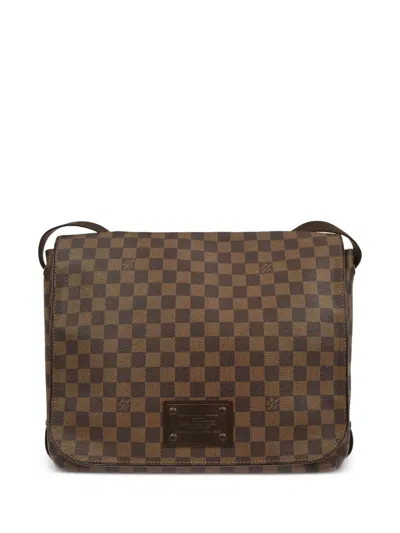 Louis Vuitton Gm Brooklyn Damier-pattern Messenger Bag In Brown