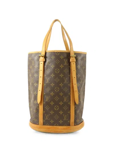 Pre-owned Louis Vuitton Gm Bucket Monogram Tote Bag In Brown