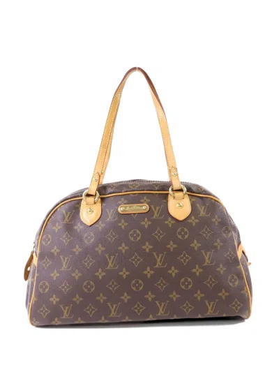 Pre-owned Louis Vuitton Gm Montorgueil Monogram Shoulder Bag In Brown