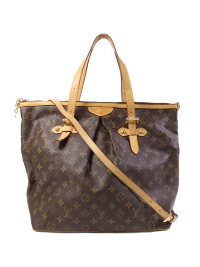 Pre-owned Louis Vuitton Gm Palermo Monogram Canvas Tote Bag In Brown