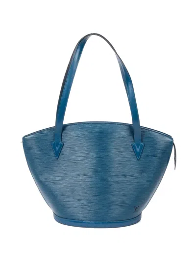 Pre-owned Louis Vuitton Gm St-jacques Tote Bag In Blue