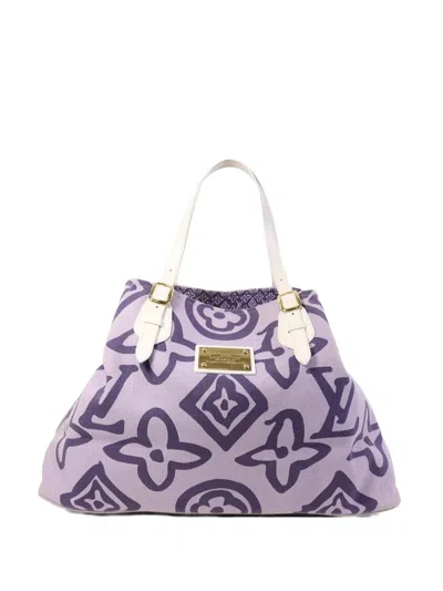 Pre-owned Louis Vuitton Gm Tahitienne Tote Bag In Purple