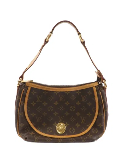 Pre-owned Louis Vuitton Gm Tulum Monogram-pattern Shoulder Bag In Brown