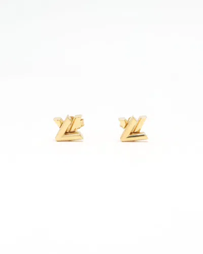 Pre-owned Louis Vuitton Go-14 Earrings In Gold