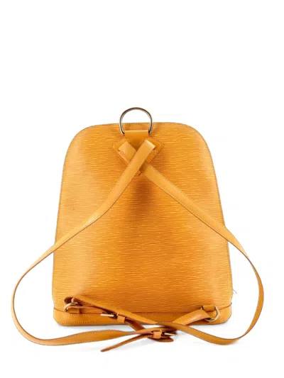 Pre-owned Louis Vuitton Gobelins Epi Leather Backpack In Yellow