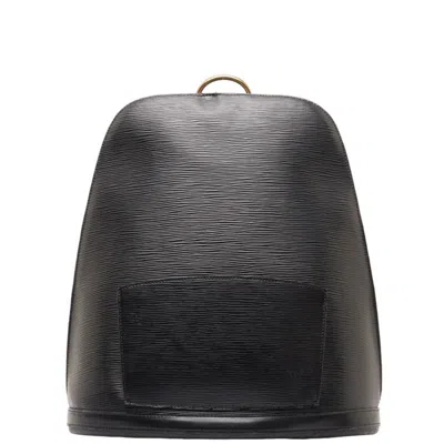 Pre-owned Louis Vuitton Gobelins Leather Backpack Bag () In Black