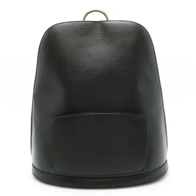 Pre-owned Louis Vuitton Gobelins Leather Shoulder Bag () In Black