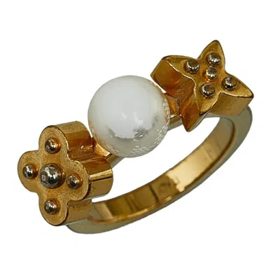 Pre-owned Louis Vuitton Gold Gold Plating Band Ring ()