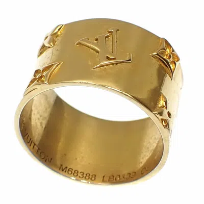 Pre-owned Louis Vuitton Gold Gold Plating Band Ring ()