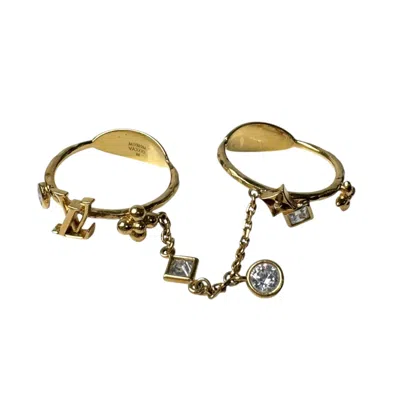 Pre-owned Louis Vuitton Gold Gold Plating Band Ring ()