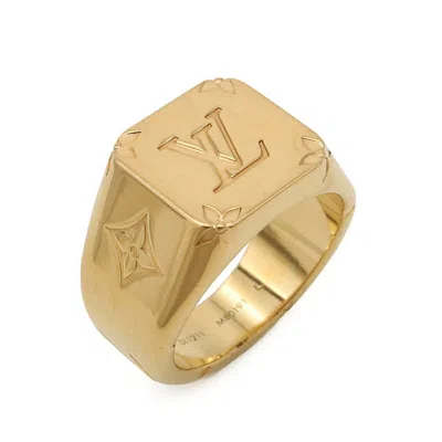 Pre-owned Louis Vuitton Gold Gold Plating Band Ring ()