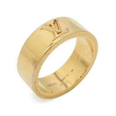 Pre-owned Louis Vuitton Gold Gold Plating Band Ring ()