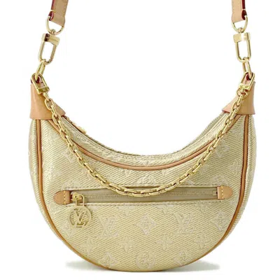Pre-owned Louis Vuitton Gold Jacquard Shoulder Bag ()