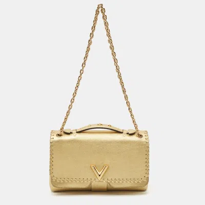 Pre-owned Louis Vuitton Gold Leather Very Chain Bag