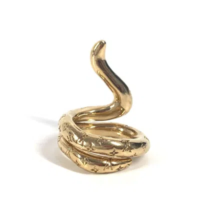 Pre-owned Louis Vuitton Gold Metal Band Ring ()