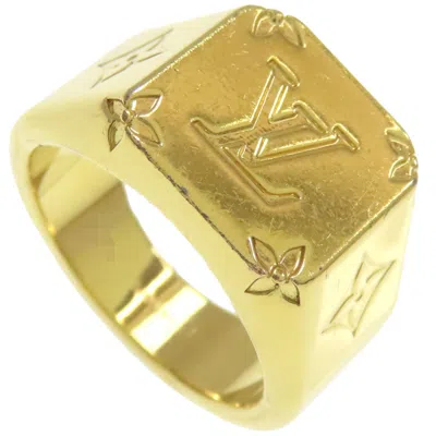 Pre-owned Louis Vuitton Gold Metal Band Ring ()