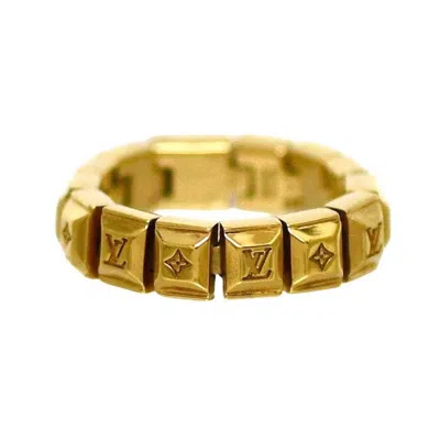 Pre-owned Louis Vuitton Gold Metal Band Ring ()