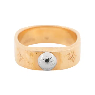 Pre-owned Louis Vuitton Gold Metal Band Ring ()
