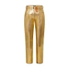 Louis Vuitton Golden Straight-cut Jeans In Gold