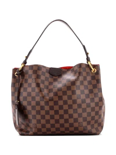 Pre-owned Louis Vuitton Graceful Handbag Damier Pm Hobo Bag In Brown