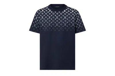 Pre-owned Louis Vuitton Gradient Cotton T-shirt Navy Blue