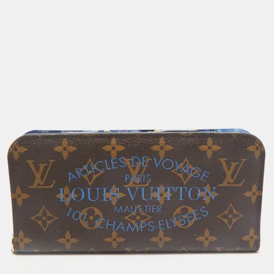 Pre-owned Louis Vuitton Grand Blue Monogram Canvas Articles De Voyage Ikat Insolite Wallet