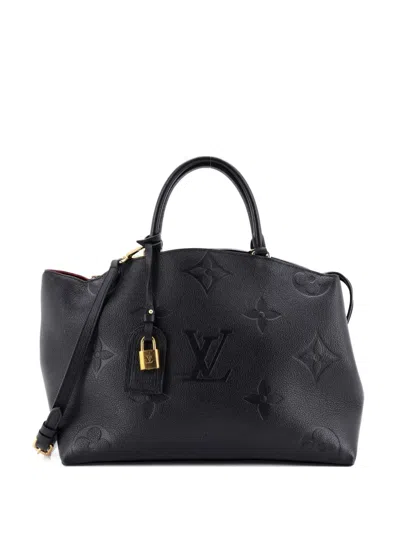Pre-owned Louis Vuitton Grand Palais Handbag Monogram Empreinte Giant Shoulder Bag In Black