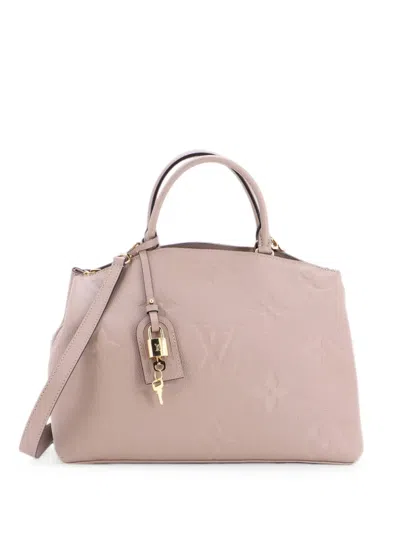 Pre-owned Louis Vuitton Grand Palais Handbag Monogram Empreinte Giant Shoulder Bag In Neutral