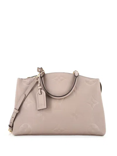 Pre-owned Louis Vuitton Grand Palais Handbag Monogram Empreinte Giant Shoulder Bag In Neutrals