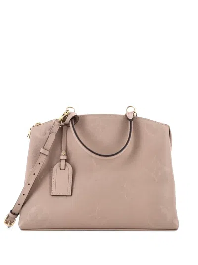 Pre-owned Louis Vuitton Grand Palais Handbag Monogram Empreinte Giant Shoulder Bag In Neutrals