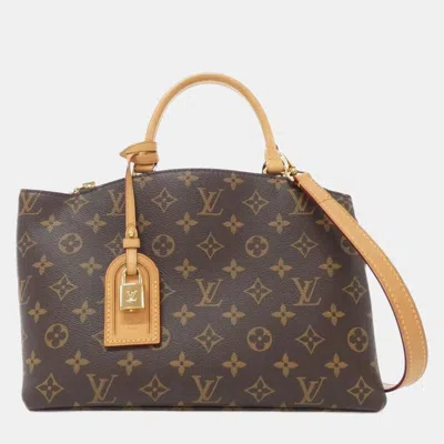 Pre-owned Louis Vuitton Grand Palais Mm Monogram Canvas Tote Bag In Brown