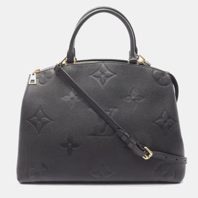 Pre-owned Louis Vuitton Grand Palais Mm Tote Handbag Monogram Empreinte Noir In Black