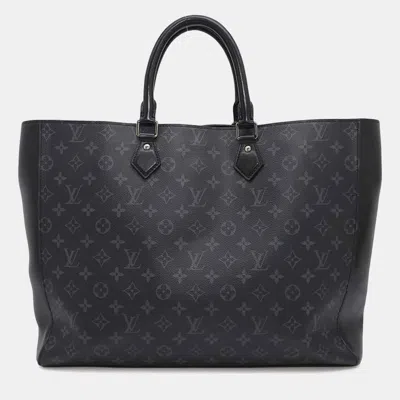 Pre-owned Louis Vuitton Grand Sac Noir Monogram Eclipse Bag