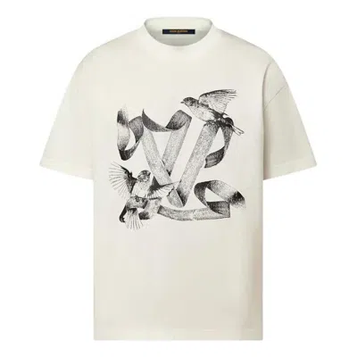 Pre-owned Louis Vuitton Graphic Cotton T-shirt 'white'
